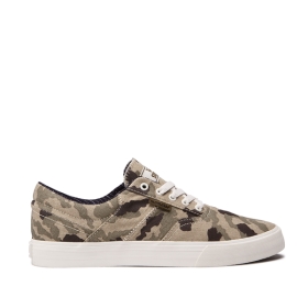 Supra Mens COBALT Low Top Shoes Camo/bone | US-64754